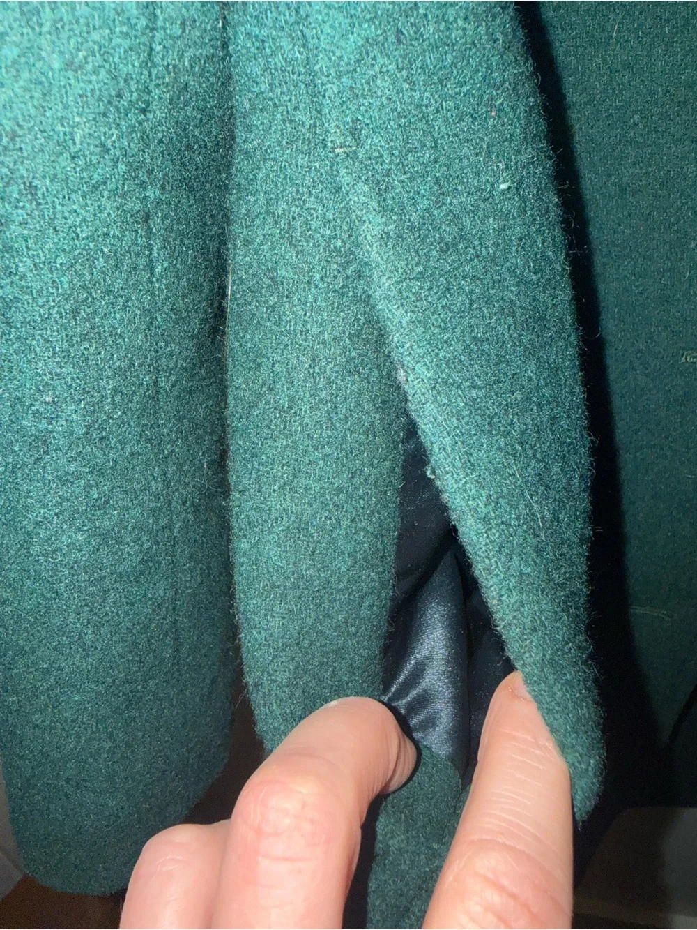 J. Crew Dark Green Wool Pea Coat with Gold Buttons